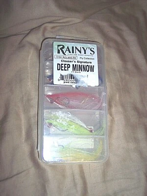 Lote de 12 señuelos de pesca Deep Minnow surtido de lubina mosca señuelos de pesca con mosca Fly Minnow Foto 1 de 4