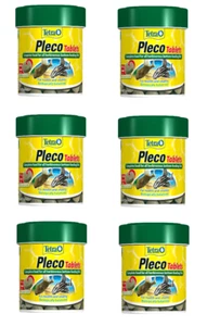 6 x Tetra Pleco Tablets 120 Tab (720 total) Plecostomus Bottom Feeding Fish Food - Picture 1 of 3