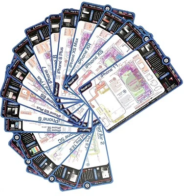 Paquete de 35 alfombrillas de tornillo: iPhone Samsung iPad guía de reparación no magnética reparaciónX Hero Foto 1 de 3