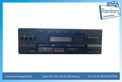 BECKER EUROPA CASSETTE BE 0749 incl für Mercedes W201 W124 0028204086 - Bild 1 von 4
