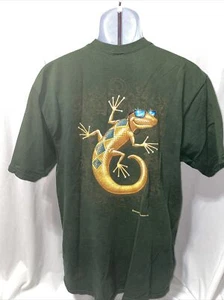 Vintage 1996 Tucson Arizona Sahuaro Sportswear Green Lizard Shirt Size Large - Picture 1 of 3
