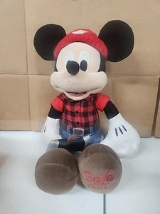 Disney Parks Epcot Canada Lumberjack Mickey Mouse Plush 13”  - Picture 1 of 4