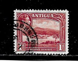 Antigua- Stamp-Scott # 85/A15-1p-Canc/LH-1938-48-NG