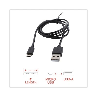 3x Pack Micro USB Charger Fast Charging Cable Cord For Samsung Android Kindle - Image 1 of 2
