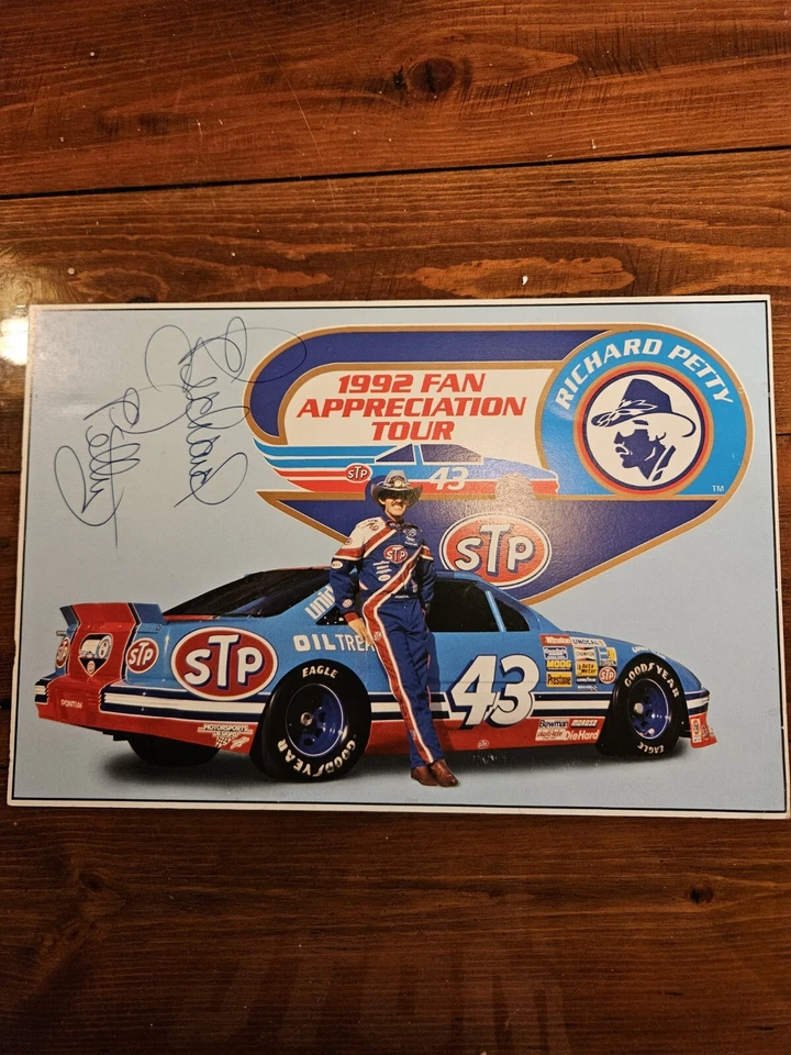 Richard Petty SIGNED 1992 Fan Appreciation Tour #43 Poster - Image 1 of 1
