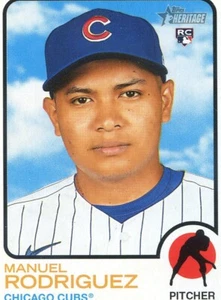2022 Topps Heritage #291 Manuel Rodriguez - Chicago Cubs RC - Picture 1 of 2