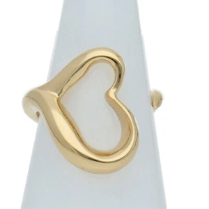 TIFFANY&Co. Open heart ring (#10) 18K Yellow Gold USED - Picture 1 of 5