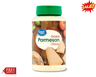 Great Value Grated Parmesan Cheese, 16 oz