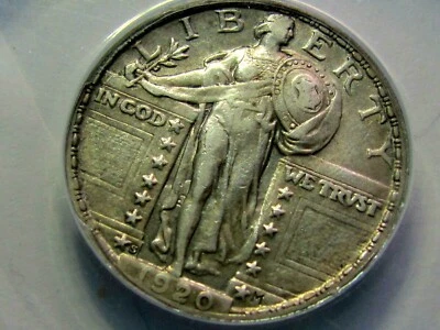 1920 S Standing Liberty Quarter, Anacs XF45/BTR Foto 1 de 3