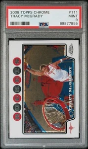 Topps Chrome Tracy Mcgrady 2008 #111 PSA 9 - Imagen 1 de 2
