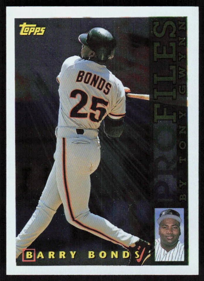 1996 Topps Barry Bonds Profiles by Tony Gwynn NL - Image 1 of 2