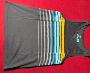 Volcom Tank Top Dark Gray Black Logo Sleeveless Regular Fit Men's Size Small - Picture 1 of 2