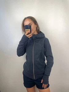 Lululemon scuba activewear zip hoodie blue size Small - Picture 1 of 9