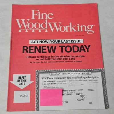 Taunton's Fine Woodworking Magazine No. 191 June 2007 - Image 1 of 4