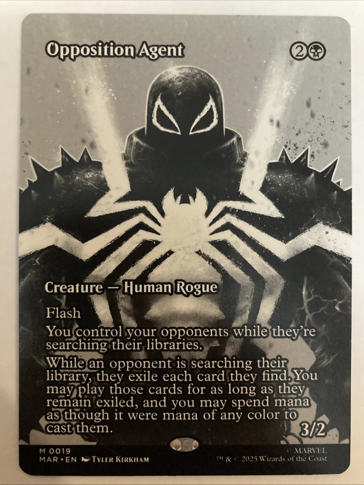 Opposition Agent Borderless Spider-Man MTG M 0019 MAR Marvel Regular - Image 1 of 1