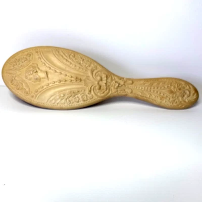 Antique Vanity Hair Clothes Brush Ornate Celluloid Resin Victorian Art Deco - image 1 of 4