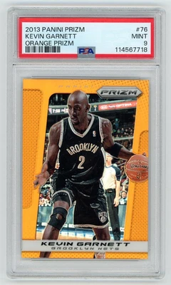 2013 Panini Orange Prizm KEVIN GARNETT #76 PSA 9 - Image 1 of 2