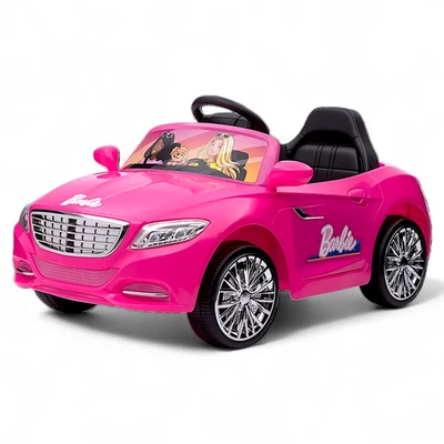 Barbie Convertible 6V Coche de Paseo a Batería con Control Remoto, Edades 3+ Nuevo Foto 1 de 4