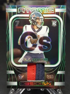 C.J. Stroud 2023 Obsidian Atomic Materials Green Electric Etch Patch RC #/25 - Bild 1 von 4