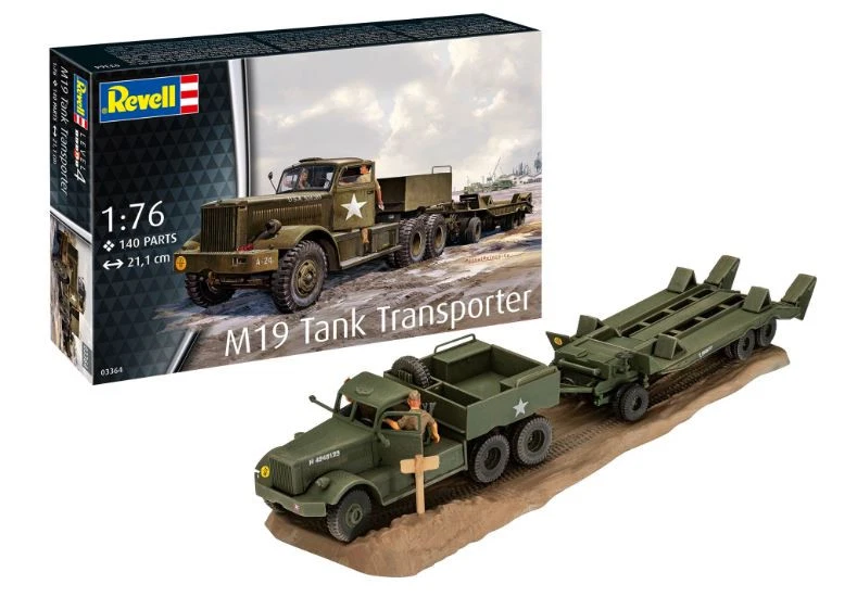 Revell TRASPORTATORE DI CARRI ARMATI M19 TANK TRANSPORTER KIT 1:76 - Immagine 1 di 1