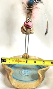 Michna Wolff Keramik Schale Schale abnehmbar Vogel signiert handgefertigt Schale Bowl Vintage - Bild 1 von 4