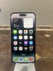 Apple iPhone 14 Pro Max 128GB Black (T-Mobile) Aftermarket Screen/Cracked Back - Zdjęcie 1 z 8