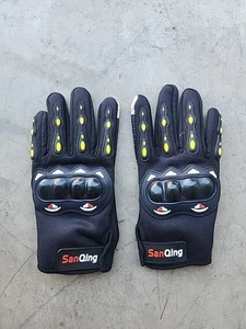 Motor Cross Gloves for Men Women Touch Screen Dirt Bike Riding Knuckle Black - Picture 1 of 3