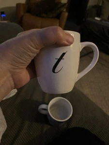 Coffee Cup With T - Picture 1 of 1