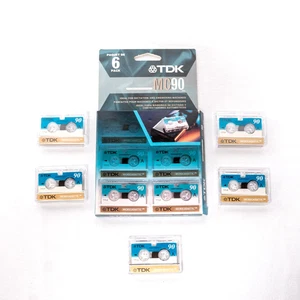 ⭐ 5er Pack TDK MC90 90 Minuten Microcassette Audio Kassetten - Neu Open Box ⭐ - Bild 1 von 5