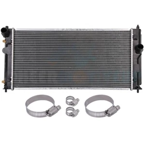 Aluminum Radiator with Universal Oil Hose Clamps Kit for 2000-2005 Toyota Celica - Picture 1 of 11