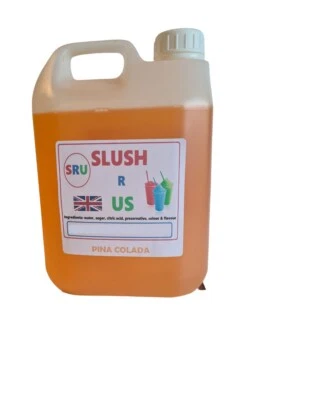 2 x 5 litre slush puppy Slush R Us PINA COLADA Slushie syrup 1L:5L