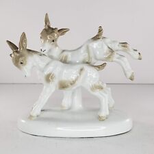 Vintage Carl Scheidig Grafenthal Goat Kids Playing Figurine Porcelain HTF