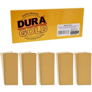 20 Sandpaper 1/3 Sheets, Variety 4each 80, 120, 150, 220, 320 Grit, 3-2/3" x 9" - Picture 1 of 5