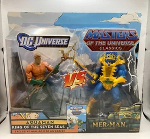 Aquaman Vs. Mer-Man DC Universe Masters of the Universe Figures - Picture 1 of 6