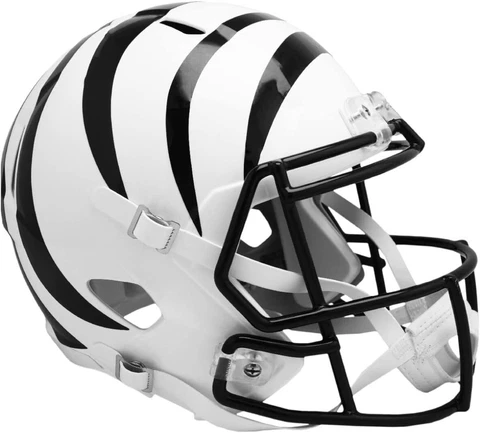 Cincinnati Bengals Riddell White Alt Full Size Speed Replica NFL Football Helmet Cover