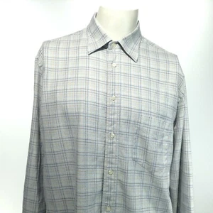 PAUL & SHARK YACHTING Men's Long Sleeve Button Up Dress Shirt Blue Brown Size XL - Picture 1 of 7