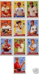 Cincinnati REDS 2008 Goudey 10cd Team Set Jay Bruce RC Ken Griffey Bench Morgan - Imagen 1 de 3