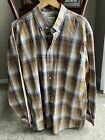 Roper Men&#39;s Button Front Long Sleeve Western Shirt XL Rodeo Cowboy Excellent!