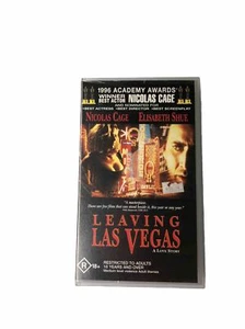 Leaving Las Vegas VHS Video Tape Nicolas Cage Shue 1995 PAL. FREE POST AUSTRALIA - Picture 1 of 4