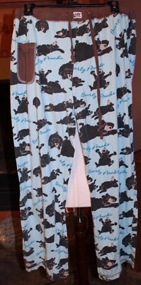 Large Juniors Lazy Bearly  Awake Yoga PJ Pant Lounge Sleep Pants - Image 1 of 4