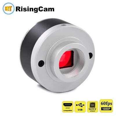 HD 1080p 60fps USB & HDMI output industrial digital microscope camera for PCB - Image 1 of 4