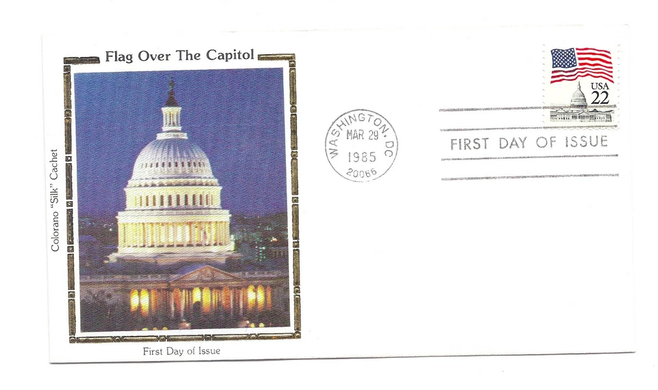 2114 22c Flag over Capitol, Colorano "Silk" Cachet FDC  - Image 1 of 1