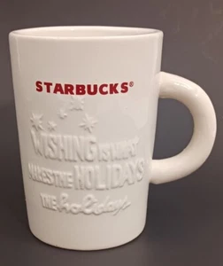 Starbucks CHRISTMAS 2010 Coffee Mugs 10 fl oz WISHING IS WHAT MAKES THE HOLIDAYS - Picture 1 of 10