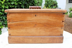 Antique Oak Sea Chest Storage Box Quartersawn Dovetailed - Picture 1 of 24