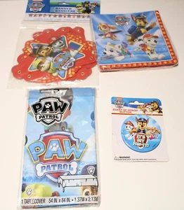 Paw Patrol Birthday Party Decorations Supplies Tablecover Napkins Banner 4pc - Picture 1 of 2