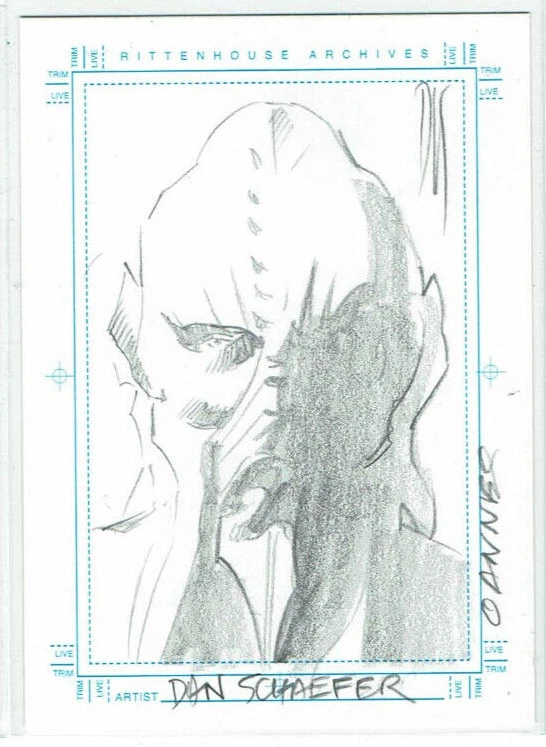Stargate SG-1 Season 5 SketchaFEX Sketch Card Dan Schaefer Oannes  - Image 1 of 1