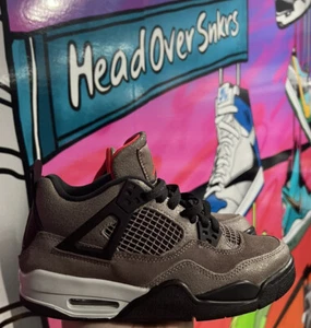 NIKE AIR JORDAN 4 RETRO OG TAUPE HAZE SZ 5.5Y DJ6429200 BOX VINTAGE AUTHENTIC - Picture 1 of 5