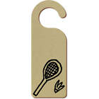 'Badminton Equipment' 200mm x 72mm Door Hanger / Sign (DH00024835)