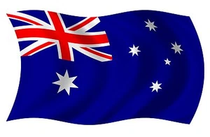 Australian Australia Wavy Waving Flag Vinyl Sticker RH VAR - Bild 1 von 1