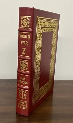 World War Z Max Brooks Easton Press Leatherbound SIGNED Like New Foto 1 de 4